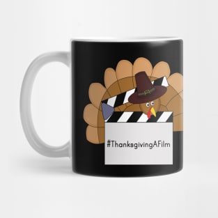 Thanksgiving A Film Turkey and Clapperboard Mug